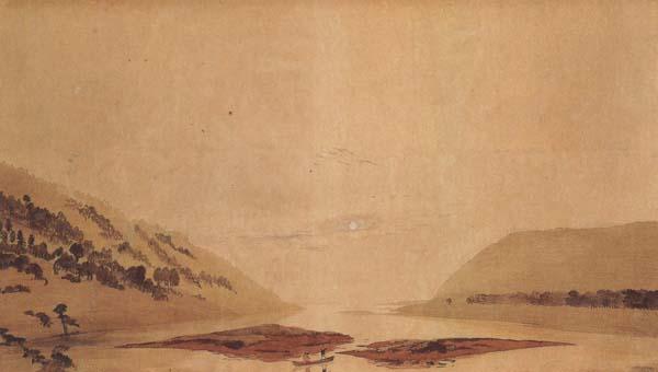 Caspar David Friedrich Mountainous River Landscape (mk45) France oil painting art